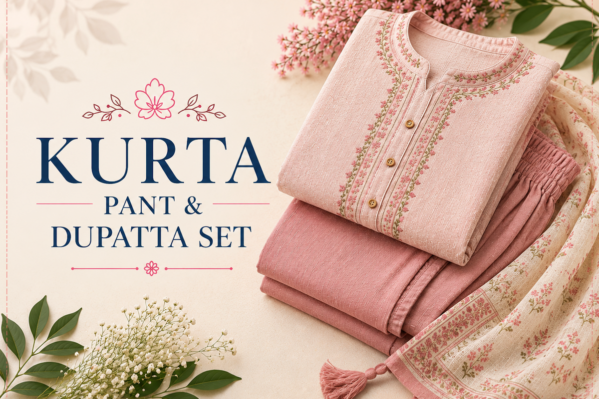 Kurta Pant & Dupatta